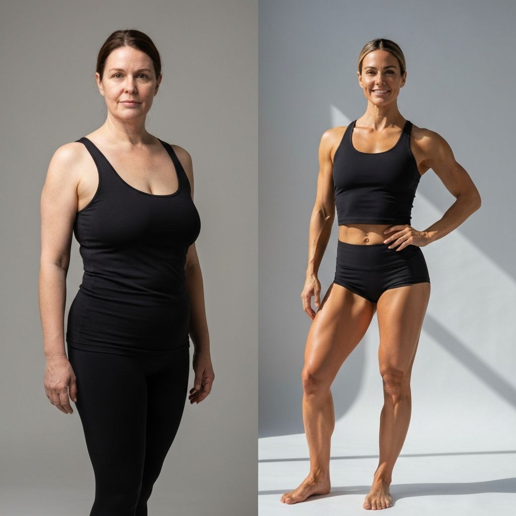 Before and after transformation of Priya, 28